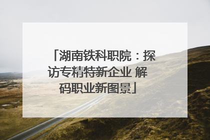 湖南铁科职院：探访专精特新企业 解码职业新图景